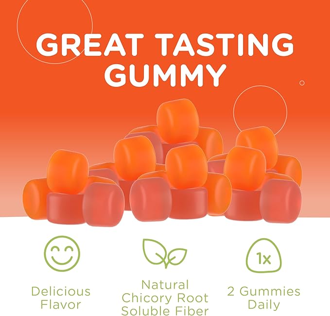 natural chicory root soluble fiber Chapter One, Fiber Gummies, Digesti