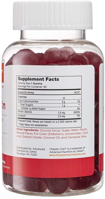 Supports skin, hair supports skin, hair Biotin Gummies, flavoured, 60c