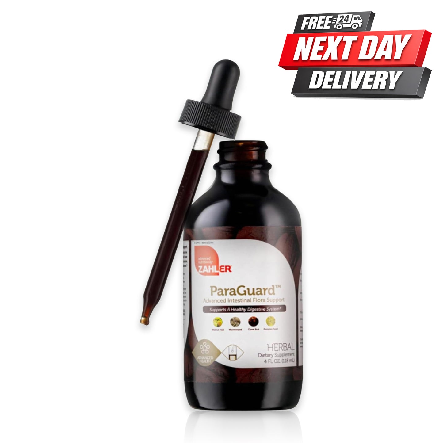 ParaGuard liquid drops dosage measurement for daily gut cleanse and digestive aid