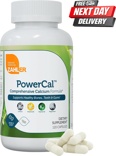 PowerCal Calcium Magnesium Supplement with Vitamin D3 K2 | Bone Health Support | 120 Capsules
