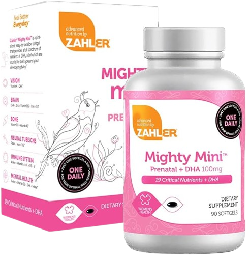 Mighty Mini Prenatal Vitamin with DHA & Folate, Unflavored, 90c