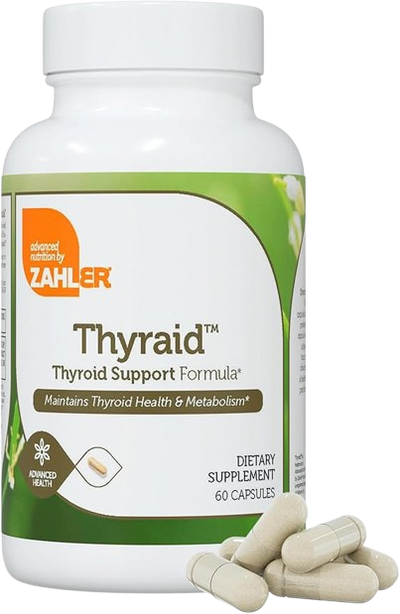 Zahler Thyraide Thyroid Support Supplement w/ Iodine and L-Tyrosine 60 Capsules