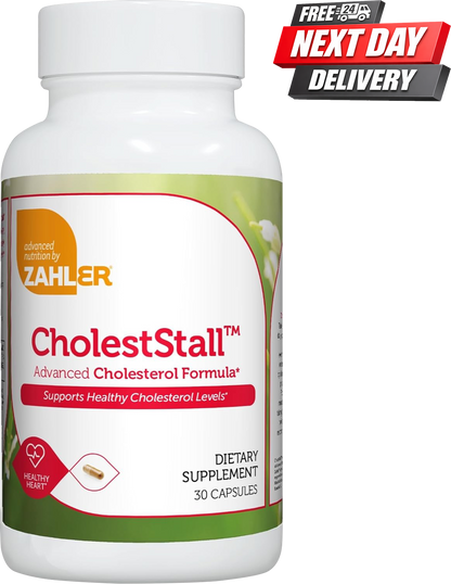 CholestStall Cholesterol Support Supplement | BergacynFF Bergamot Formula | 30 Capsules