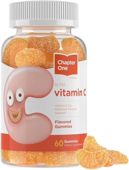 Chapter One, Vitamin C Kosher Orange Gummies 125 mg for Adults & Kids, 60c