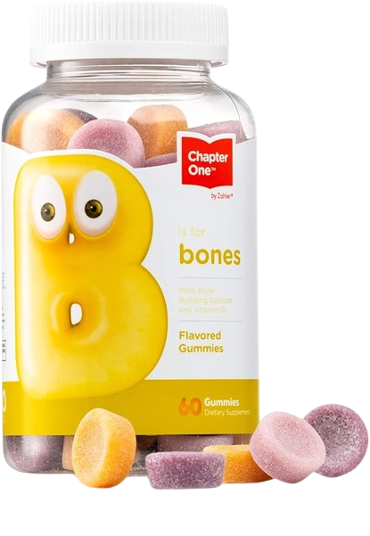 Chapter One, Bones Gummies, Calcium + Vitamin D, 60c