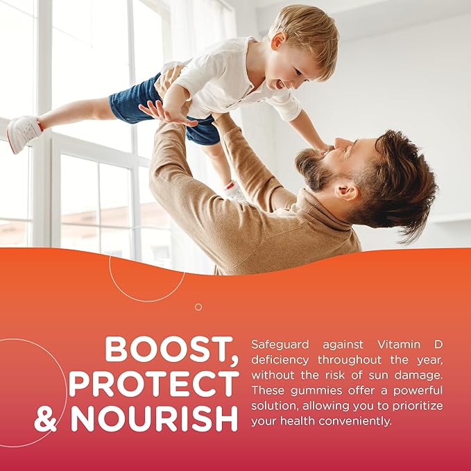 Vitamin D3, 1000 IU, 60 Flavored Gummies