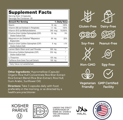 TeenFocus, Advanced Formula for Improved Focus & Concentration, Certified Kosher, 90 Capsules