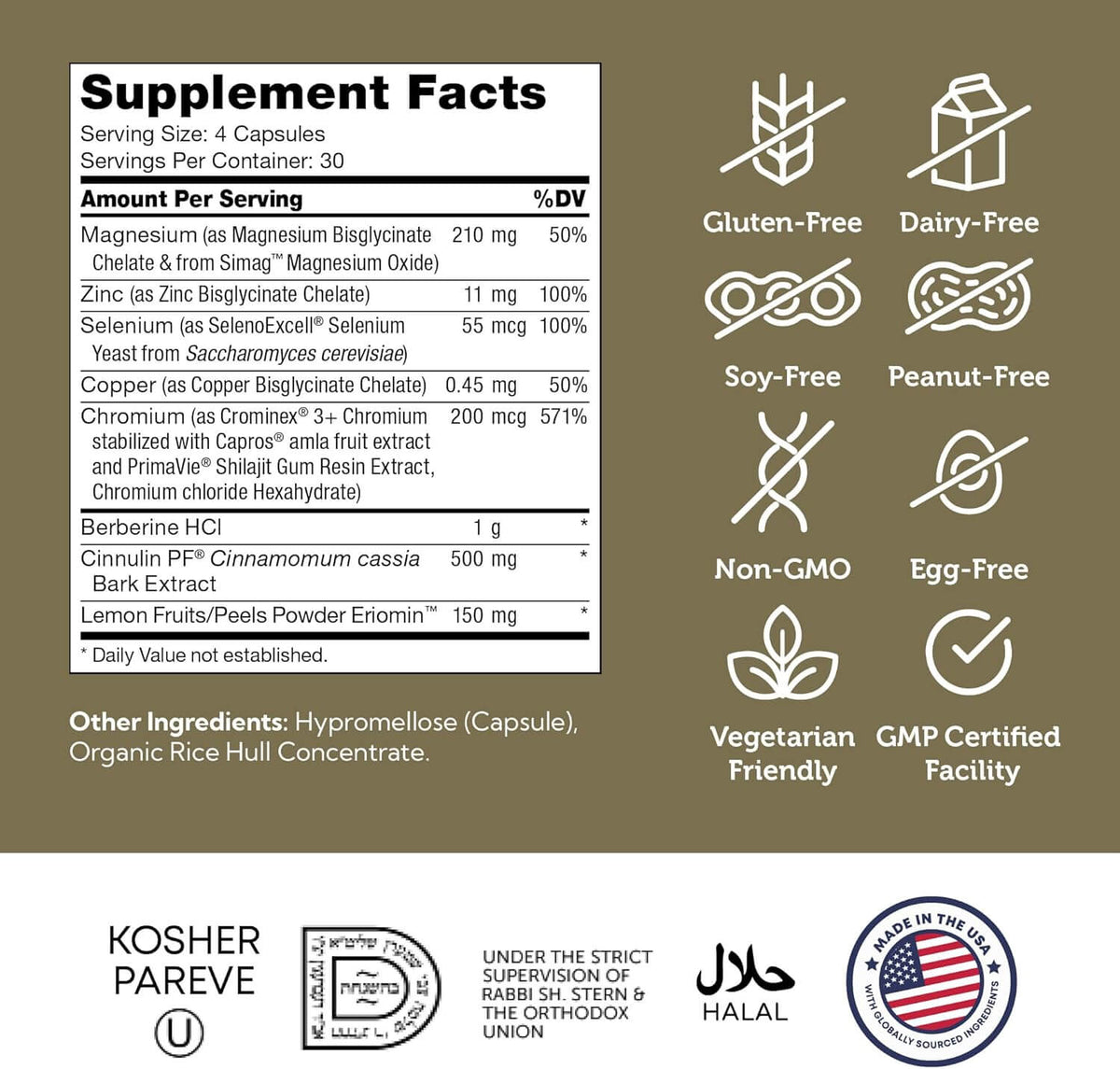 Supplement facts