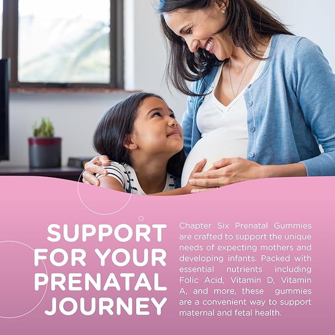 Chapter One, Prenatal Support Gummies, Grape, 60c