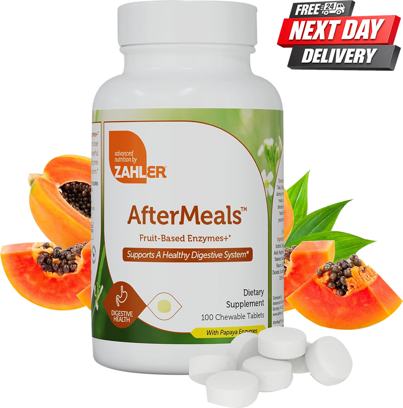 AfterMeals Digestive Enzyme Supplement | Fruit Based Chewable Digestive Tablets | 100 Tablets