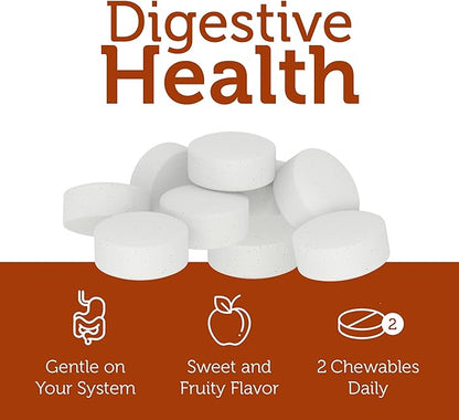 Chewing an AfterMeals Digestive Enzyme Tablet After a Meal for Digestive Support