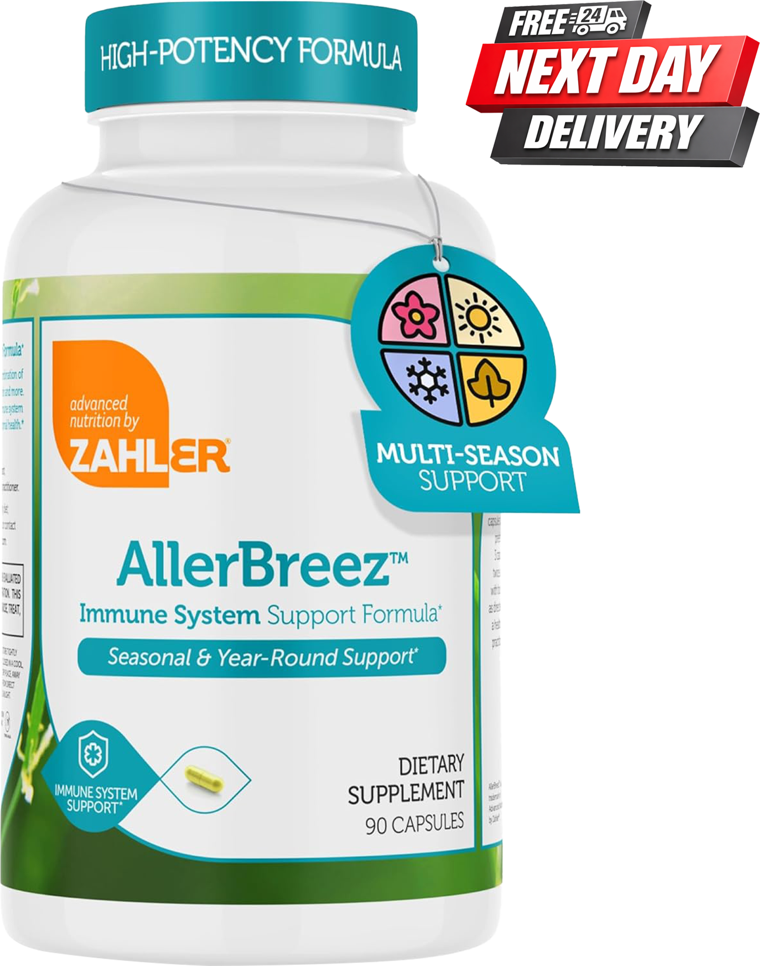 Zahler AllerBreez Allergy Support Supplement with Quercetin and Stinging Nettle