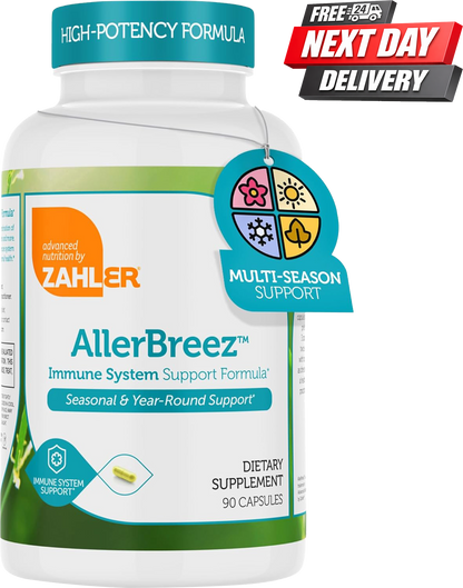 Zahler AllerBreez Allergy Support Supplement with Quercetin and Stinging Nettle