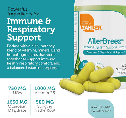 Zahler AllerBreez Formula with Pantothenic Acid for Immune System Balance