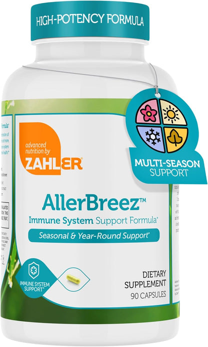 AllerBreez Allergy Tablets with Stinging Nettle Root for Natural Hay Fever Relief