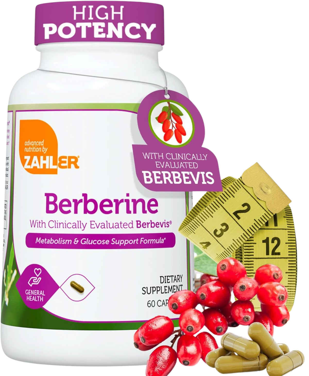 Zahler Berberine Capsules Lifestyle Image – Natural Metabolism Booster