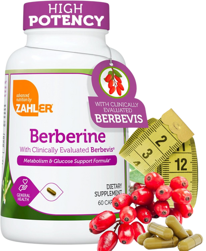 Zahler Berberine Capsules Lifestyle Image – Natural Metabolism Booster