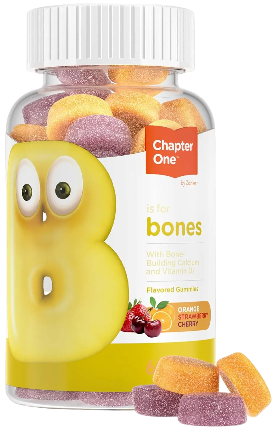 Chapter One, Bones Gummies, Calcium + Vitamin D, 60c