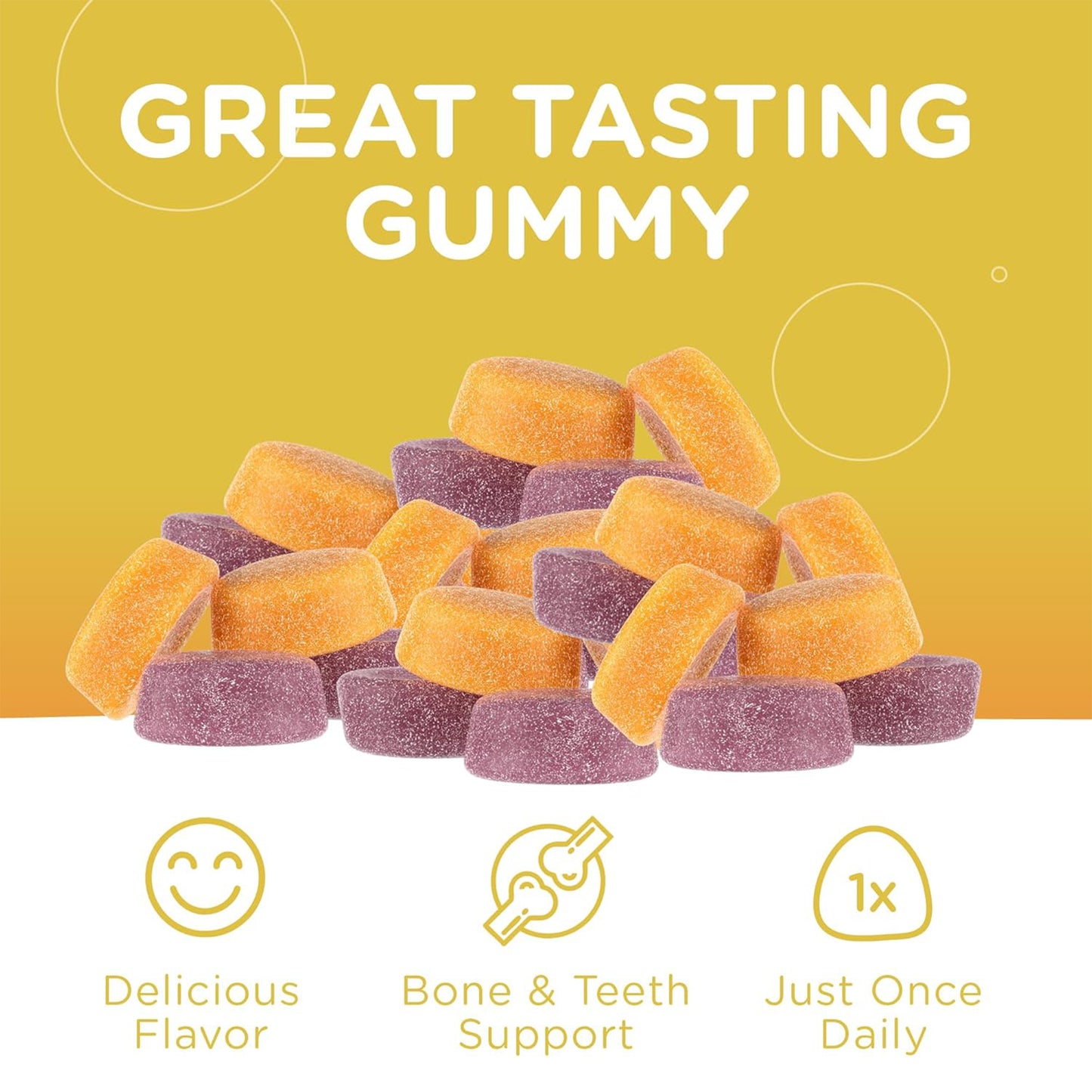 Chapter One, Bones Gummies, Calcium + Vitamin D, 60c - Zahler UK
