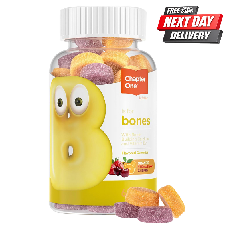 Chapter One Calcium Gummies for Kids with Vitamin D3 | Strong Bones and Teeth | 60 Count