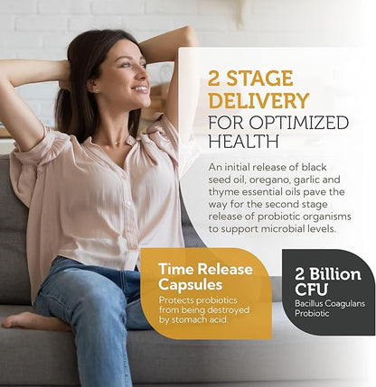 Nigella seed, oregano and garlic ingredients used in CandAid probiotics for yeast balance