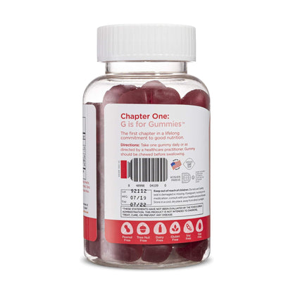 Chapter One Biotin Gummies ingredients infographic for hair nails gummies benefits