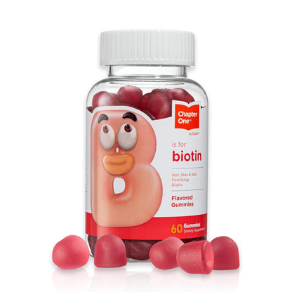 Chapter One Biotin Gummies 60 count bottle best biotin gummies for hair growth