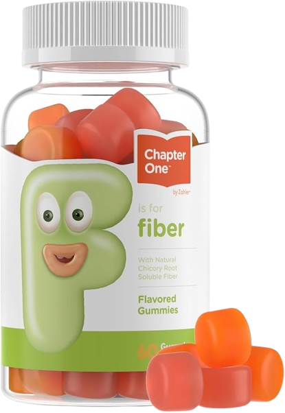 Chapter One Fiber Gummies 60 count bottle best children's fiber gummies for digestive support