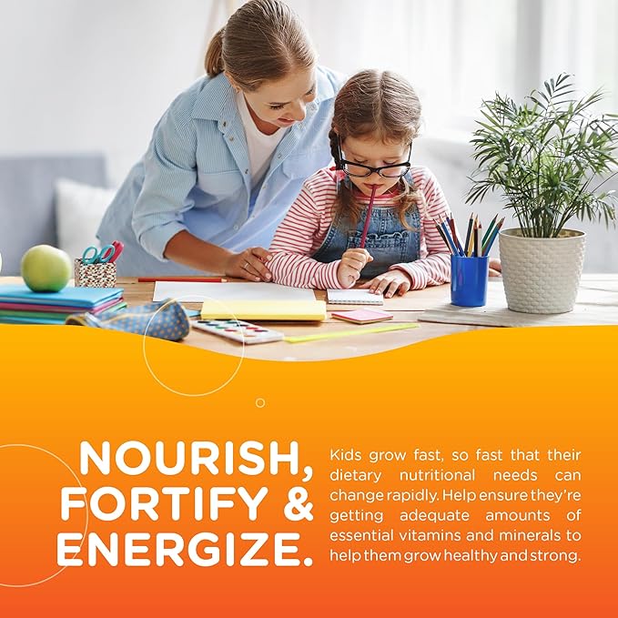 Zahler Chapter One Kids Multivitamin Gummies bottle angled view for daily vitamins