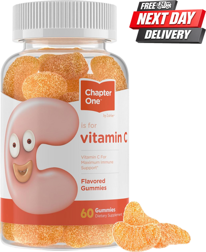 Zahler Chapter One Vitamin C Gummies for Kids Immune Support and Collagen