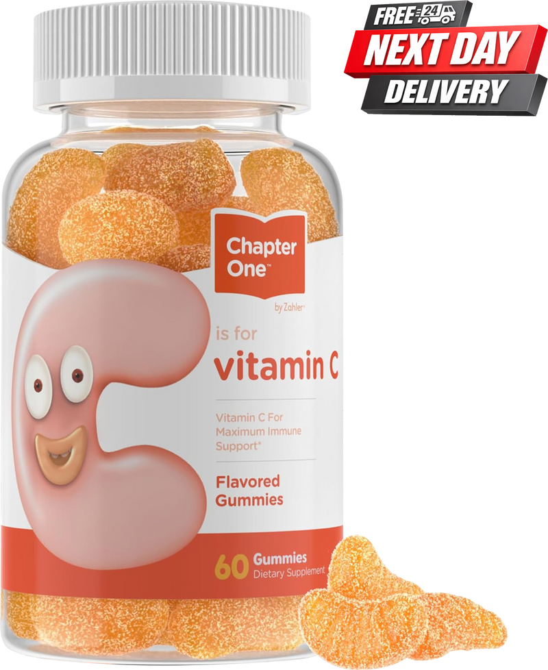 Chapter One Vitamin C Gummies for Kids 125mg | Immune Support and Collagen | 60 Gummies