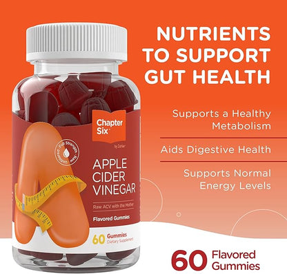 Zahler ACV Gummies with Ginger Root Extract for Digestive and Detox Support