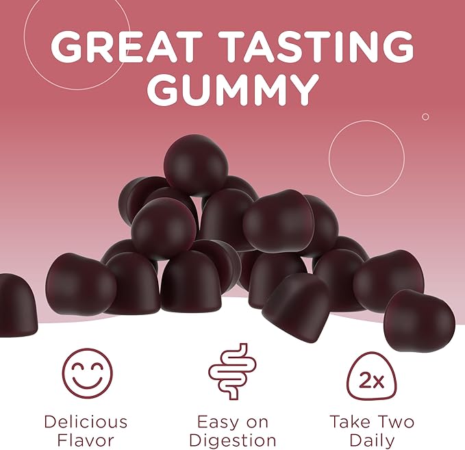 Dark Cherry Flavoured Beet Root Gummies for Daily Fitness and Wellness Support