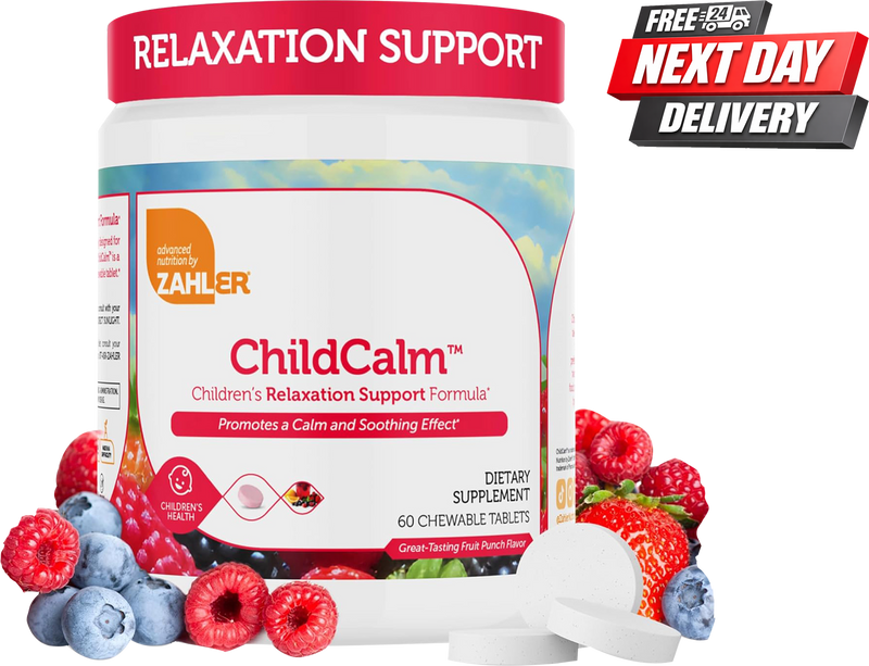 ChildCalm Magnesium for Kids | Children's Magnesium Supplement for Calm | 60 Tablets
