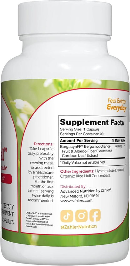Zahler CholestStall Once Daily Capsule for Balanced Cholesterol and Wellness