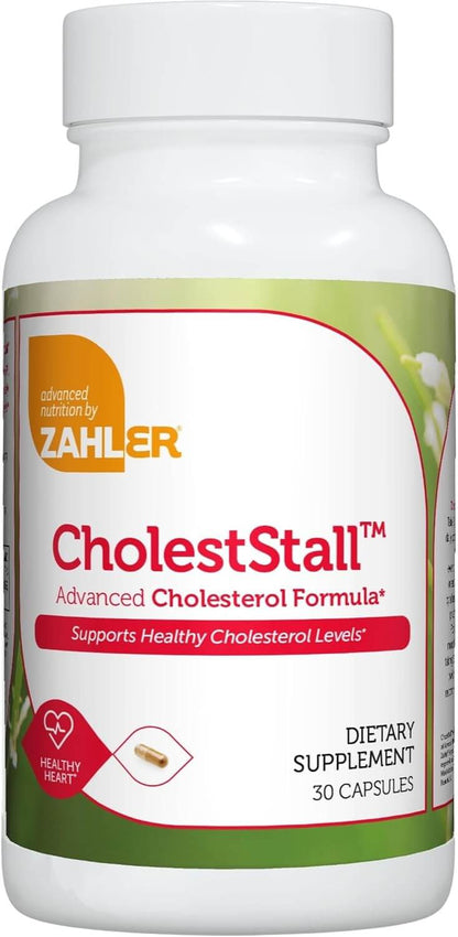 CholestStall Cholesterol Supplement Packaging – Kosher and Halal Heart Health Formula