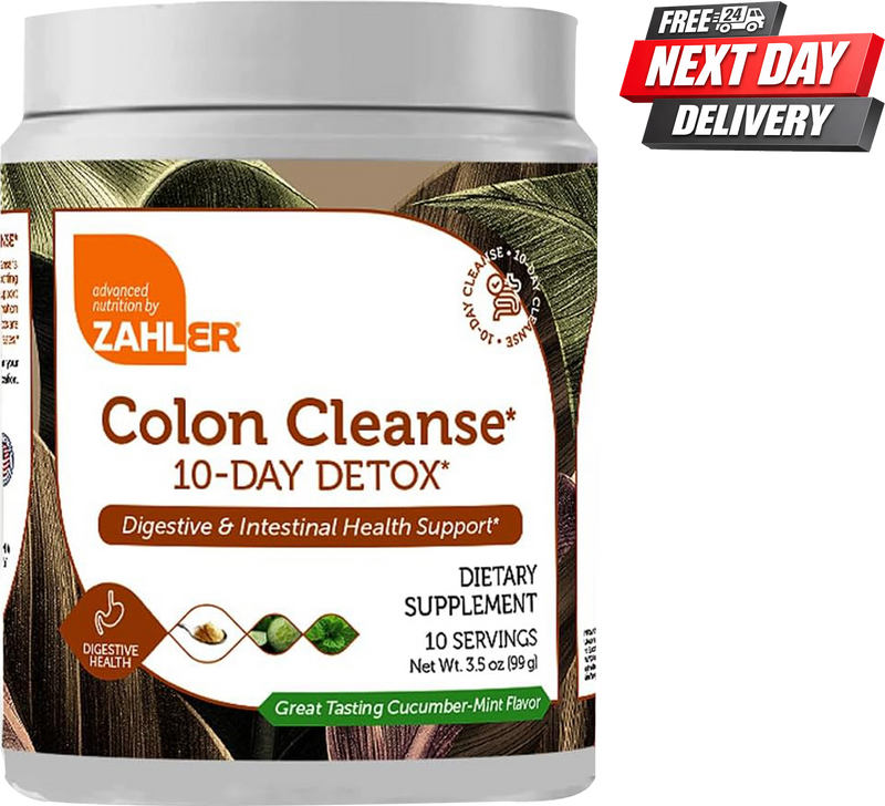 Colon Cleanse 10 Day Detox Powder | Gut Cleanse and Digestive Support | Cucumber Mint | 99g
