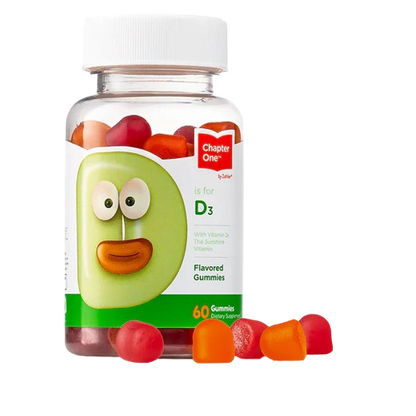 Vitamin D3, 1000 IU, 60 Flavored Gummies