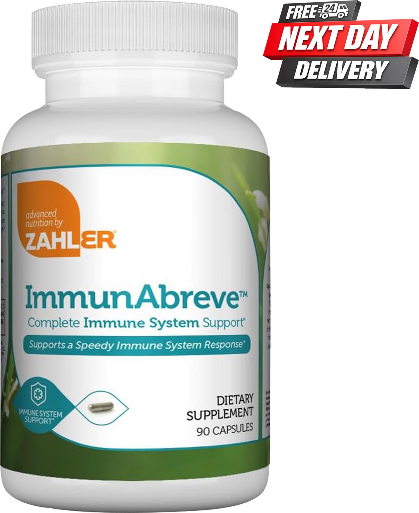 ImmunAbreve Immune Support Supplement | Echinacea, Elderberry and Garlic | 90 Capsules