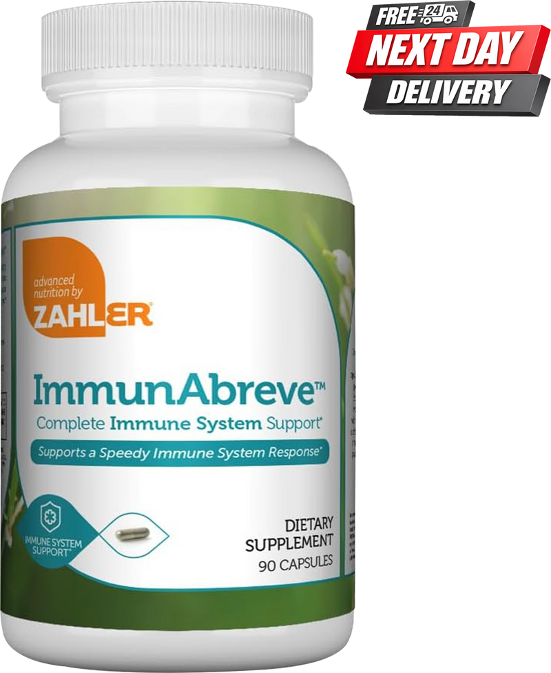 ImmunAbreve Immune Support Supplement | Echinacea, Elderberry and Garlic | 90 Capsules