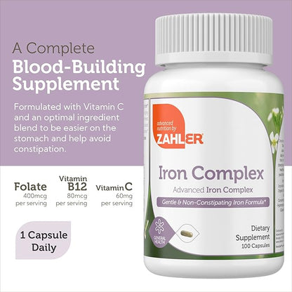 Taking an Iron Complex Capsule Daily for Non-Constipating Iron Supplementation