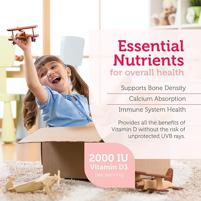 Zahler Junior D3 K2 Peach Apricot Flavour Tablets for Growing Children