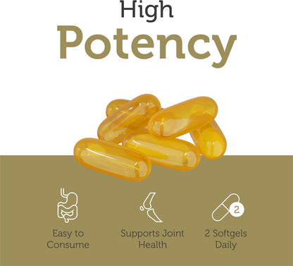 Close-up of burpless Omega 3 fish oil softgels with EPA and DHA