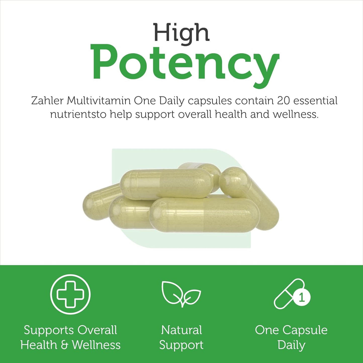 Zahler Plant Based Multivitamin with Vitamin D3 from Lichen for Vegans