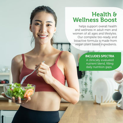 Vegan Multivitamin Capsules with Spectra Fruit and Vegetable Blend for Energy Support