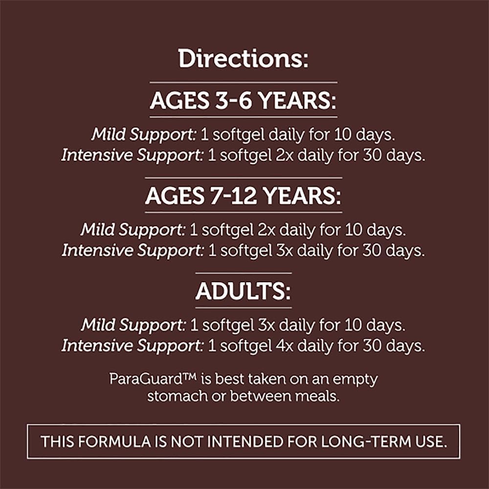Taking ParaGuard softgel daily for colon cleanse and gut health supplement routine