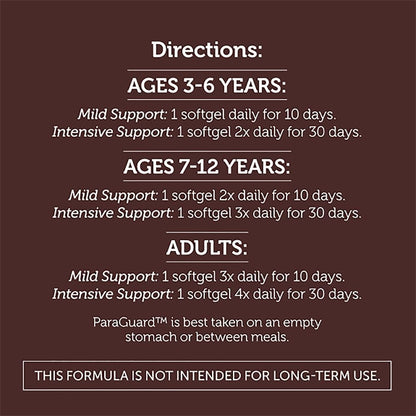 Taking ParaGuard softgel daily for colon cleanse and gut health supplement routine