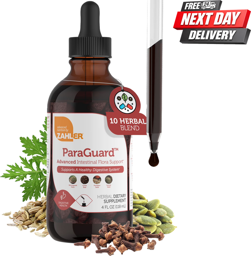 ParaGuard Gut Health Supplement Liquid Drops | Wormwood, Pumpkin Seed and Garlic | 4 fl oz