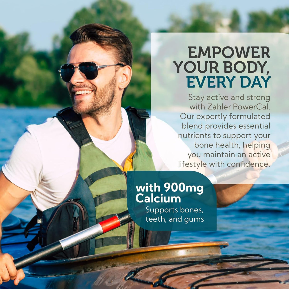 PowerCal Calcium D3 K2 Capsules for Daily Bone Health and Joint Support