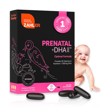 Prenatal DHA300 softgel capsules shown for best pregnancy vitamins uk